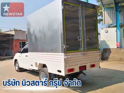 รับทำตู้ทึบ ขนส่งสินค้า - รับทำกระบะพื้นเรียบต่อเติมโครงหลังคากระบะ